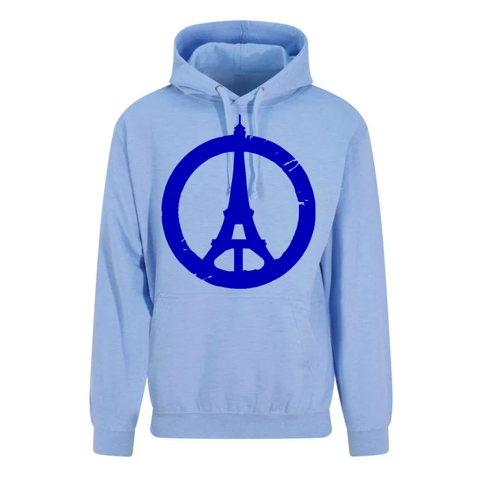 Support Paris Peace Sign Eiffel Tower Unisex Surf Hoodie