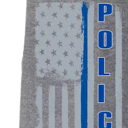 Support Police Blue Flag Doggie 3-End Fleece Hoodie