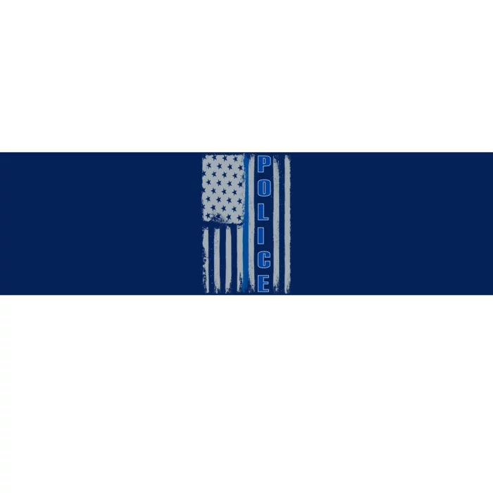 Support Police Blue Flag Bumper Sticker