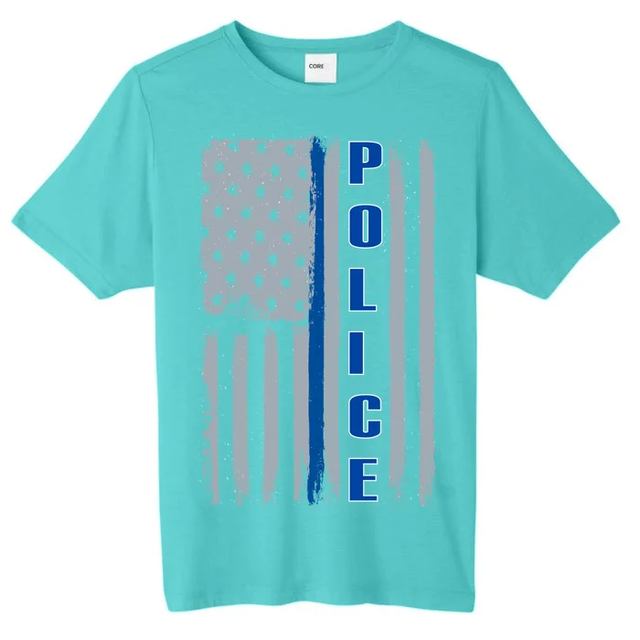 Support Police Blue Flag ChromaSoft Performance T-Shirt