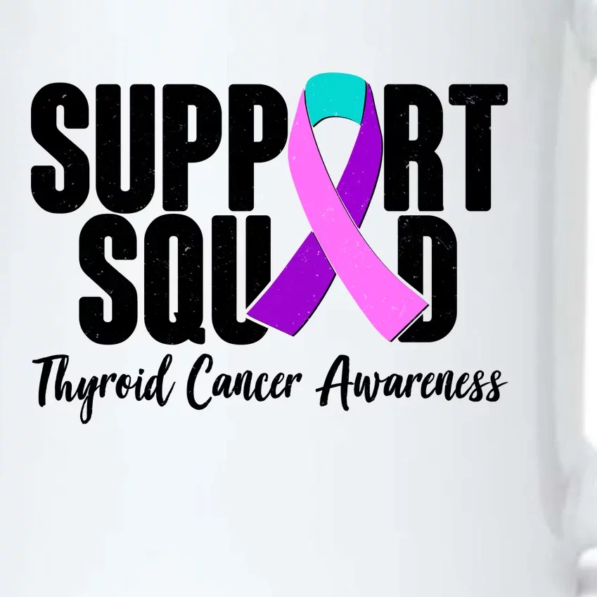 Support Squad Thyroid Cancer Awareness Black Color Changing Mug