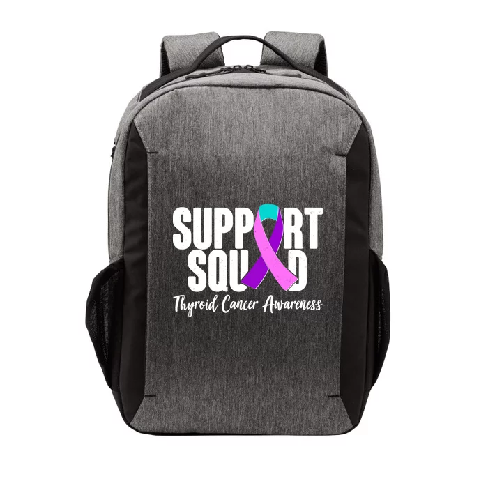 Support Squad Thyroid Cancer Awareness Vector Backpack