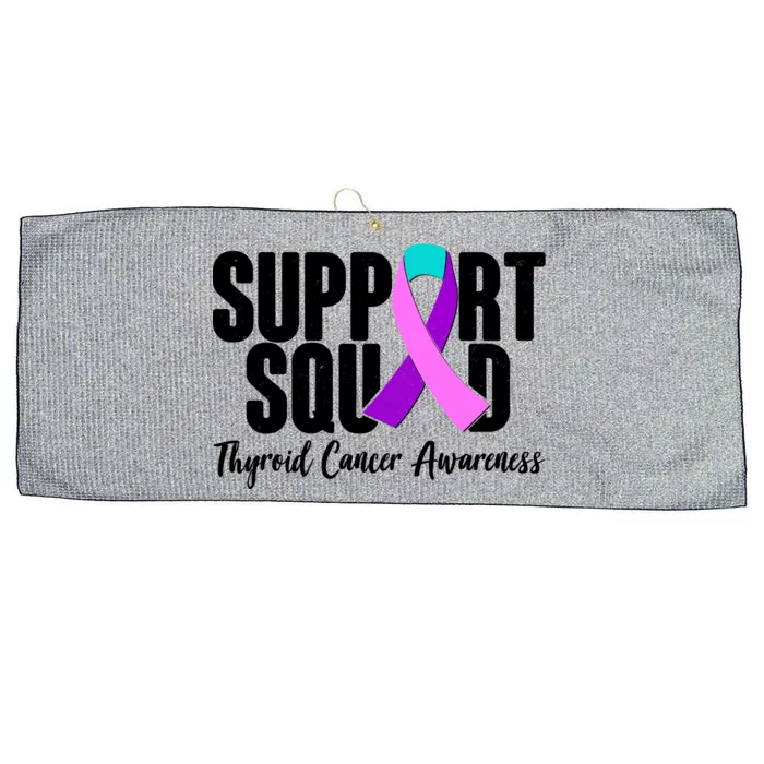 Support Squad Thyroid Cancer Awareness Large Microfiber Waffle Golf Towel