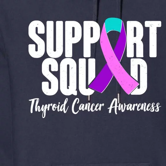 Support Squad Thyroid Cancer Awareness Premium Hoodie