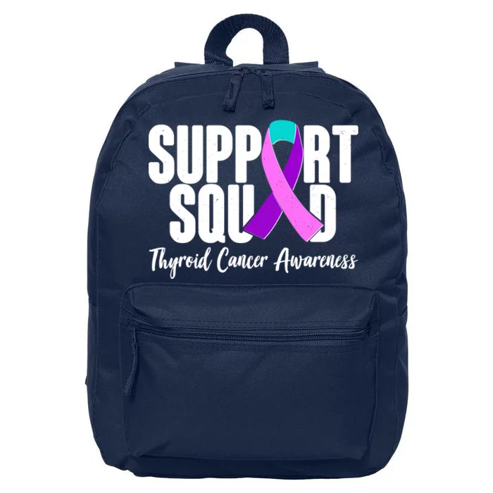 Support Squad Thyroid Cancer Awareness 16 in Basic Backpack