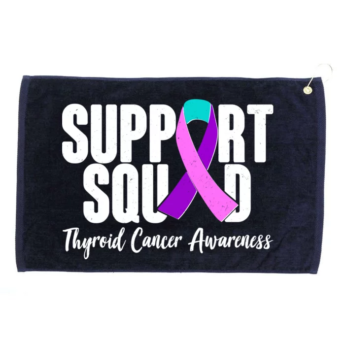 Support Squad Thyroid Cancer Awareness Grommeted Golf Towel