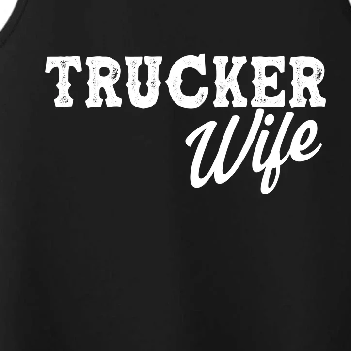 Support Trucker WIfe Performance Tank