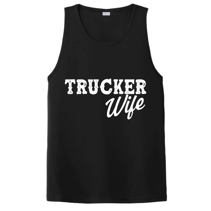 Support Trucker WIfe Performance Tank