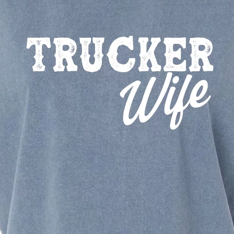 Support Trucker WIfe Garment-Dyed Women's Muscle Tee