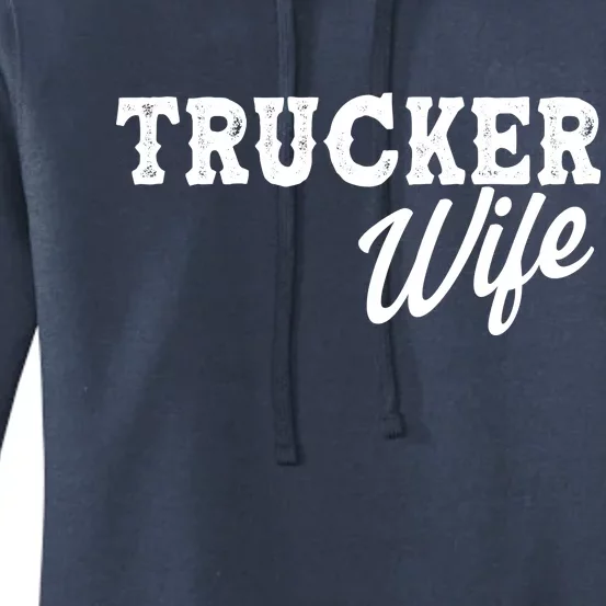 Support Trucker WIfe Women's Pullover Hoodie