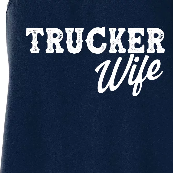 Support Trucker WIfe Women's Racerback Tank