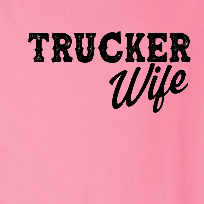 Support Trucker WIfe Toddler Long Sleeve Shirt