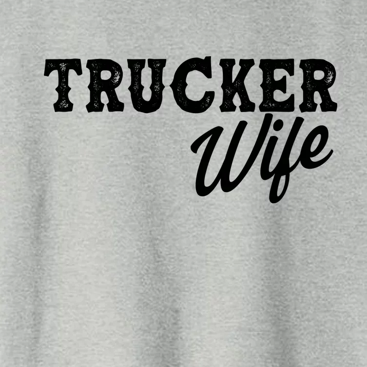 Support Trucker WIfe Women's Crop Top Tee