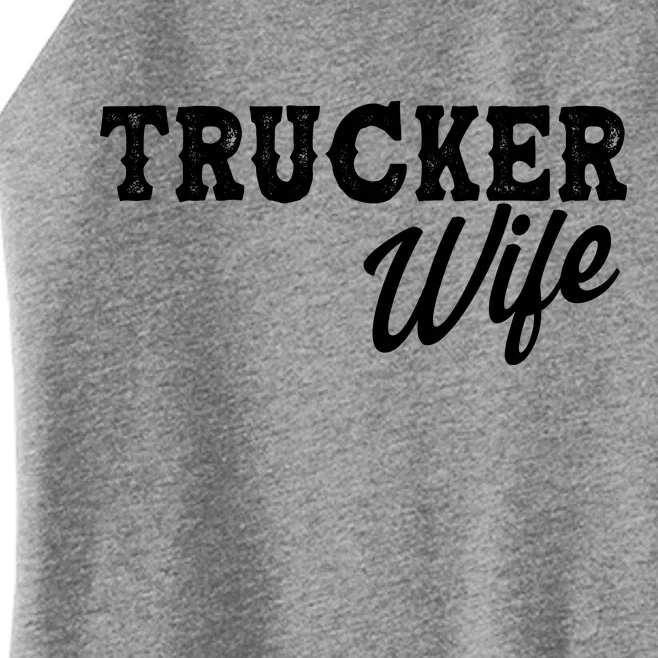 Support Trucker WIfe Women’s Perfect Tri Rocker Tank