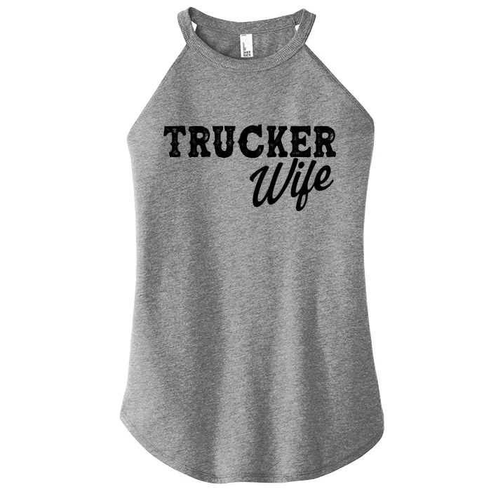 Support Trucker WIfe Women’s Perfect Tri Rocker Tank