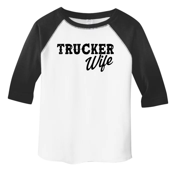 Support Trucker WIfe Toddler Fine Jersey T-Shirt