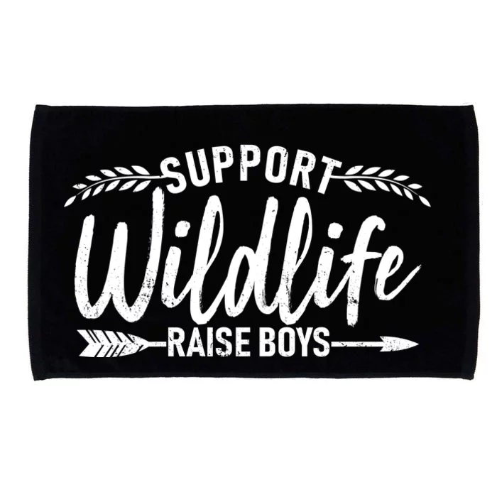 Support Wildlife Raise Boy Parents Microfiber Hand Towel