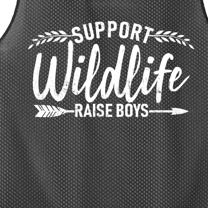 Support Wildlife Raise Boy Parents Mesh Reversible Basketball Jersey Tank