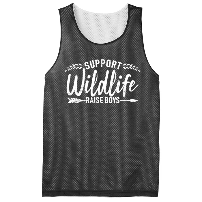 Support Wildlife Raise Boy Parents Mesh Reversible Basketball Jersey Tank