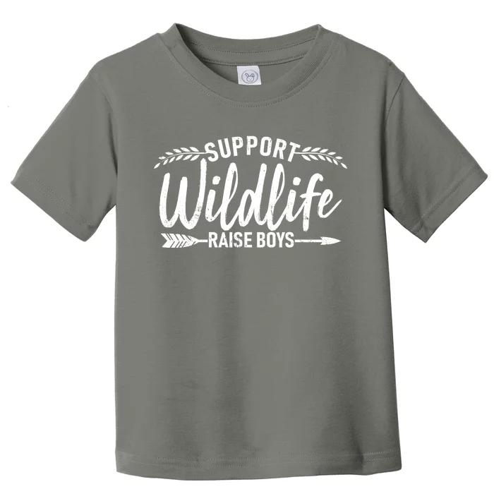 Support Wildlife Raise Boy Parents Toddler T-Shirt