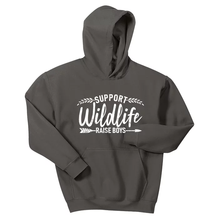 Support Wildlife Raise Boy Parents Kids Hoodie