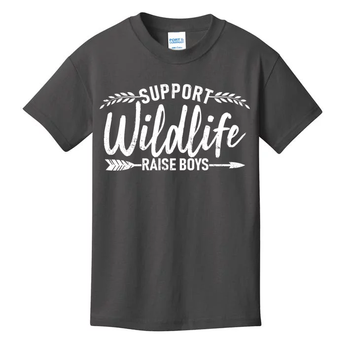 Support Wildlife Raise Boy Parents Kids T-Shirt