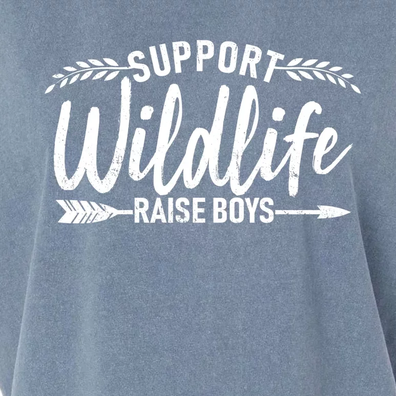 Support Wildlife Raise Boy Parents Garment-Dyed Women's Muscle Tee