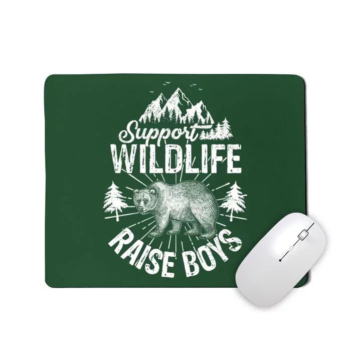 Support Wildlife Raise Boys Mousepad