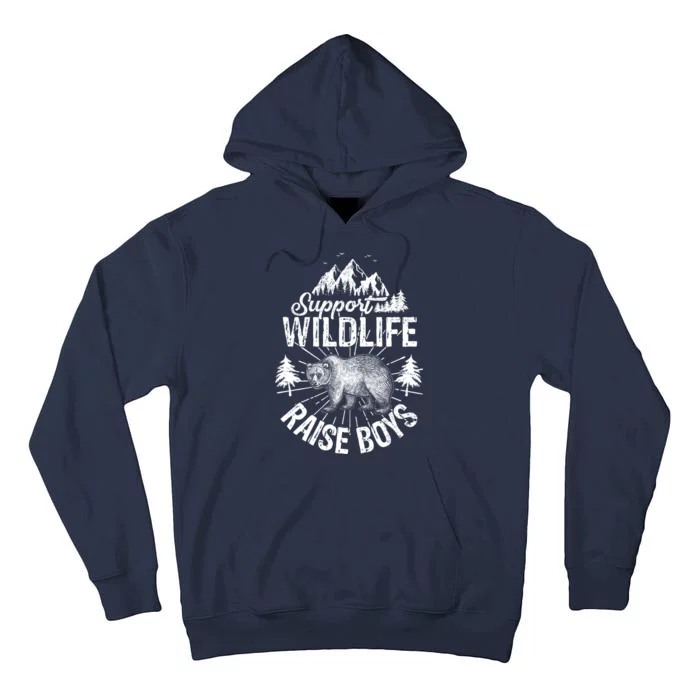 Support Wildlife Raise Boys Tall Hoodie