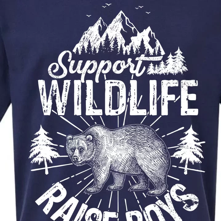 Support Wildlife Raise Boys Sueded Cloud Jersey T-Shirt