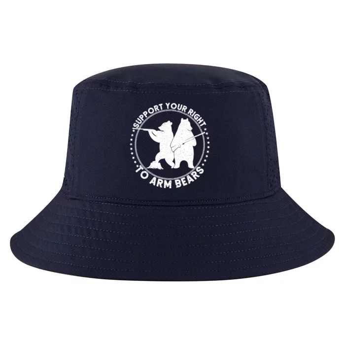 Support Your Right To Arm Bears Cool Comfort Performance Bucket Hat