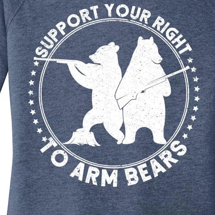 Support Your Right To Arm Bears Women's Perfect Tri Tunic Long Sleeve Shirt