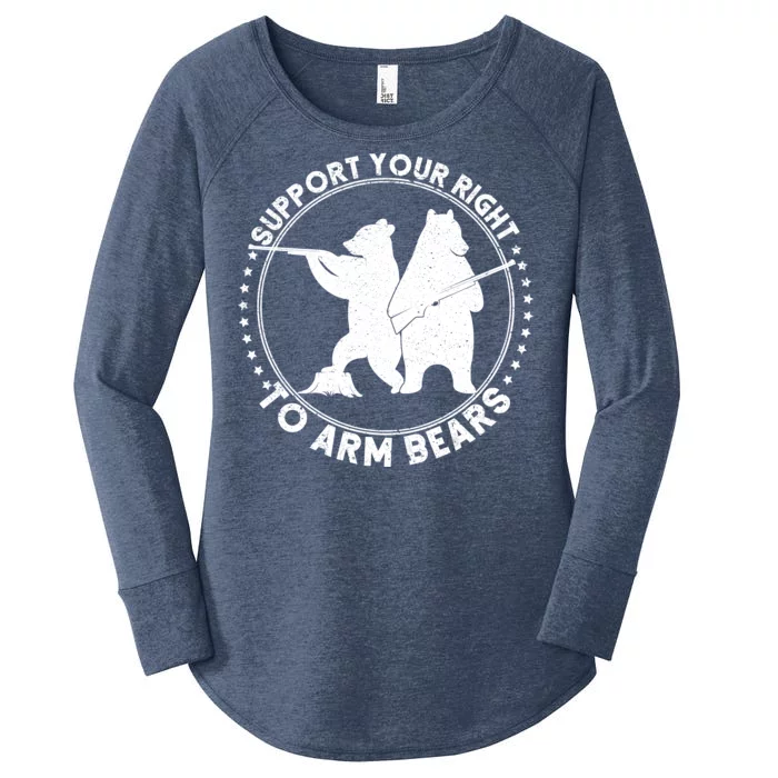 Support Your Right To Arm Bears Women's Perfect Tri Tunic Long Sleeve Shirt