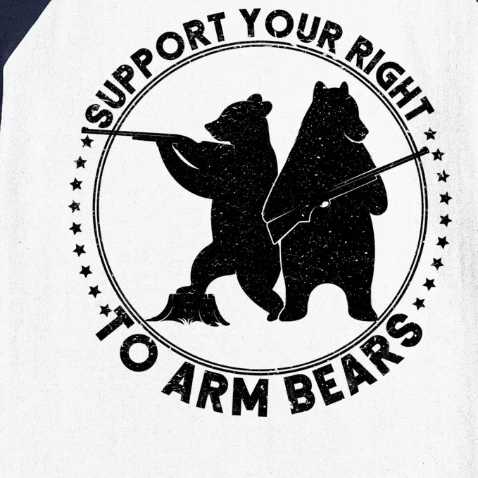 Support Your Right To Arm Bears Baseball Sleeve Shirt