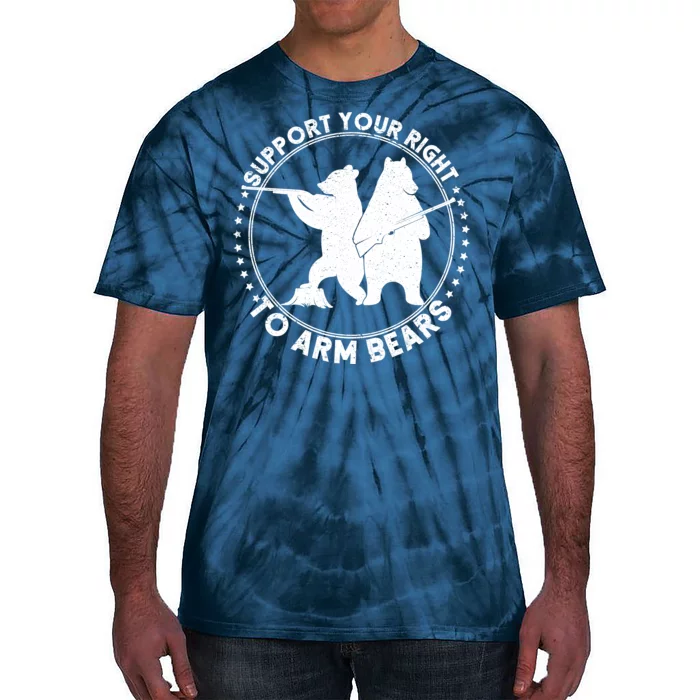 Support Your Right To Arm Bears Tie-Dye T-Shirt