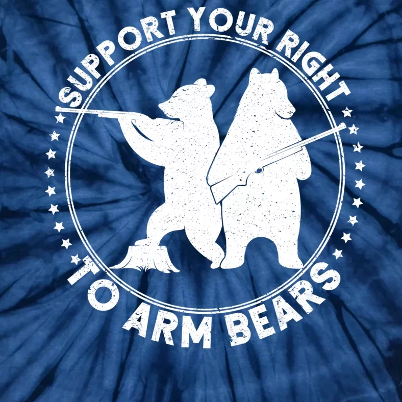 Support Your Right To Arm Bears Tie-Dye T-Shirt