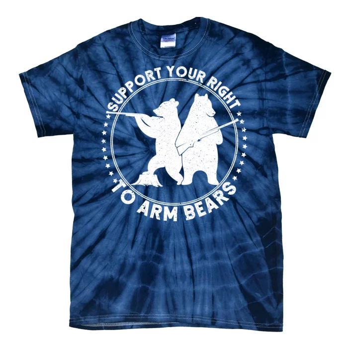 Support Your Right To Arm Bears Tie-Dye T-Shirt