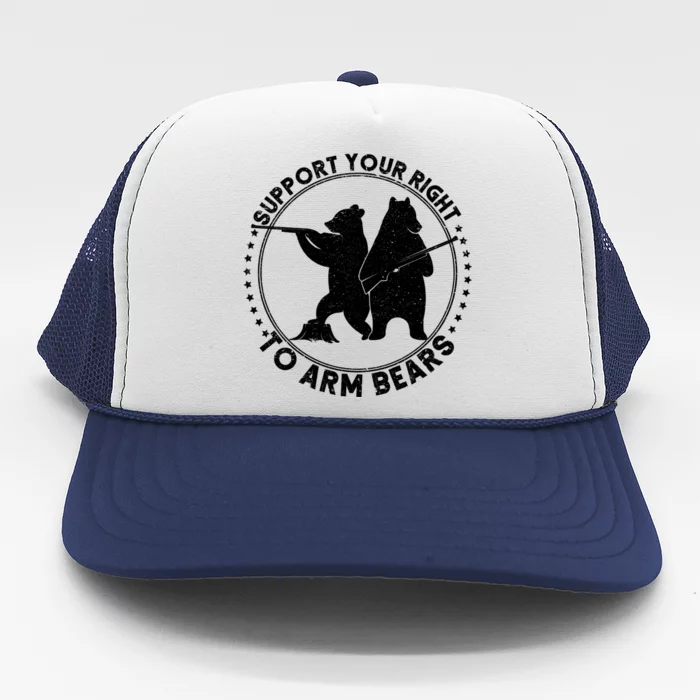 Support Your Right To Arm Bears Trucker Hat