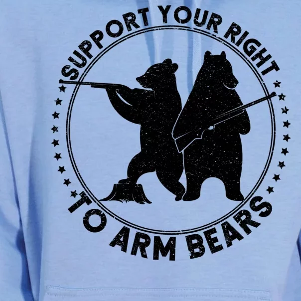 Support Your Right To Arm Bears Unisex Surf Hoodie