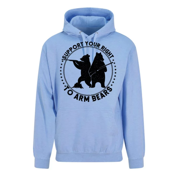 Support Your Right To Arm Bears Unisex Surf Hoodie