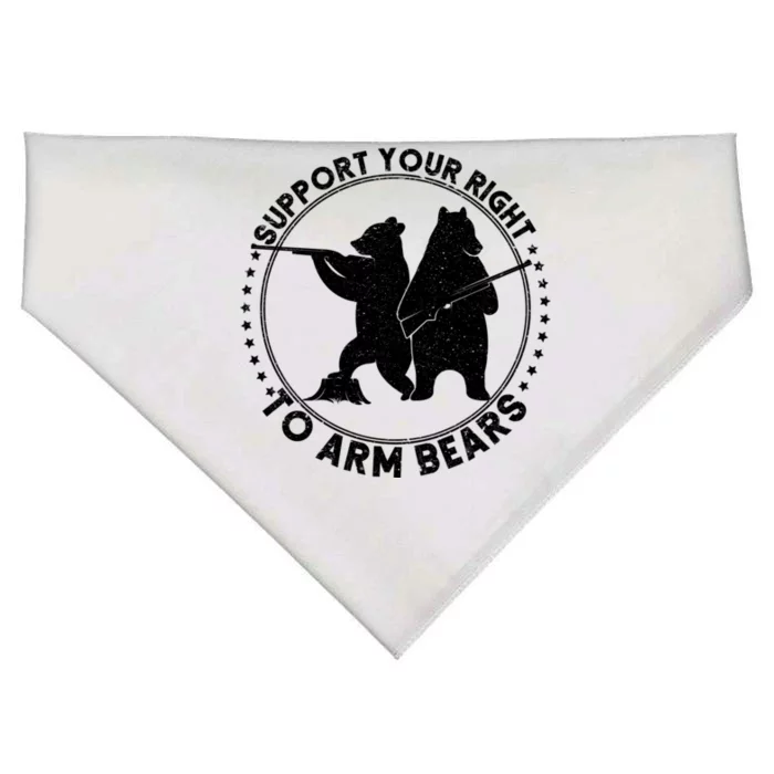 Support Your Right To Arm Bears USA-Made Doggie Bandana