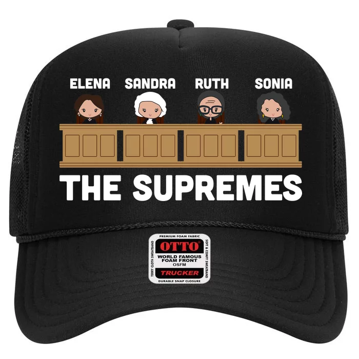 Supreme Court RBG Ginsburg The Supremes High Crown Mesh Trucker Hat