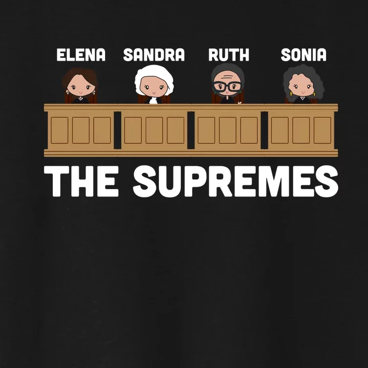 Supreme Court RBG Ginsburg The Supremes Women's Crop Top Tee