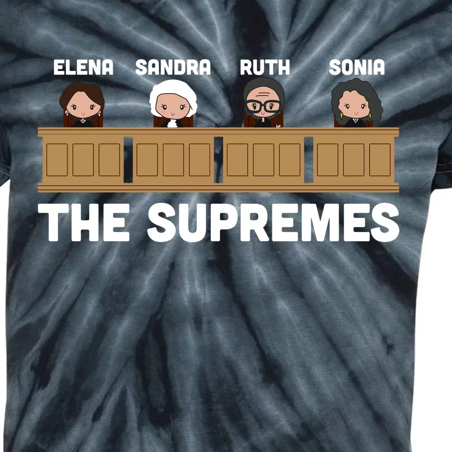 Supreme Court RBG Ginsburg The Supremes Kids Tie-Dye T-Shirt