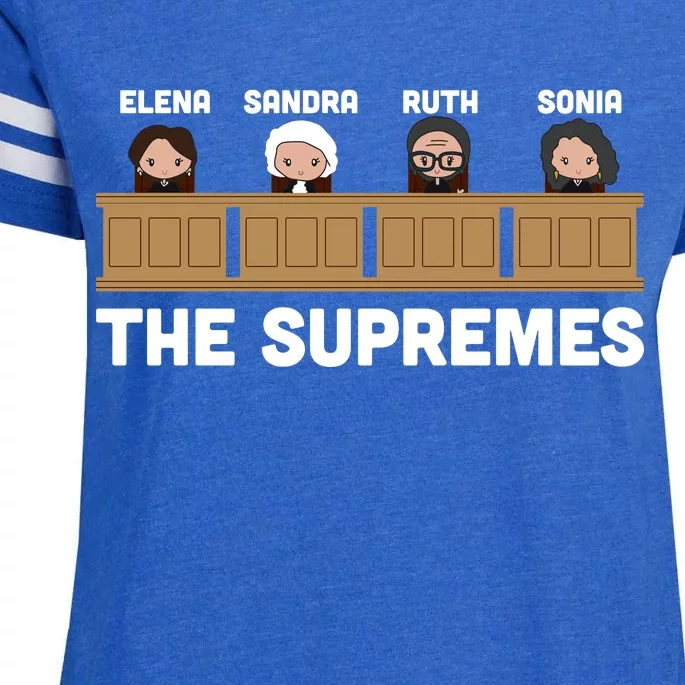 Supreme Court RBG Ginsburg The Supremes Enza Ladies Jersey Football T-Shirt