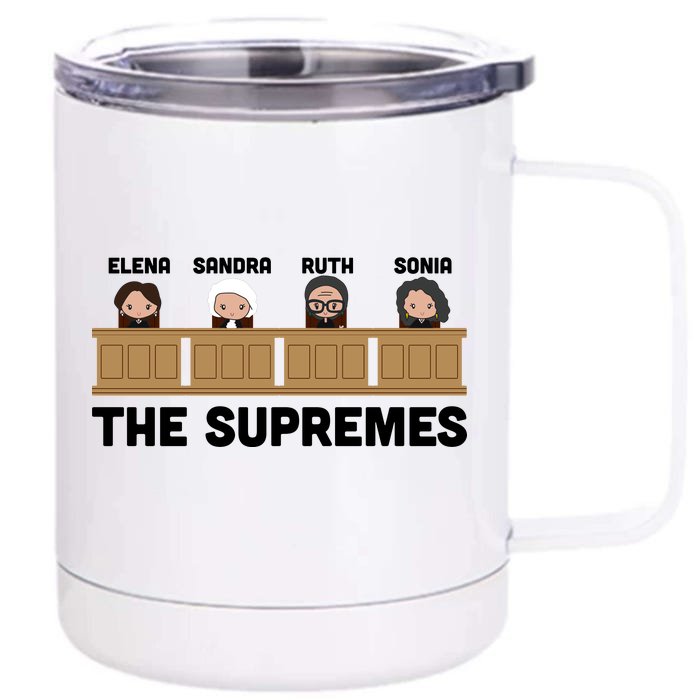 Supreme Court RBG Ginsburg The Supremes Front & Back 12oz Stainless Steel Tumbler Cup