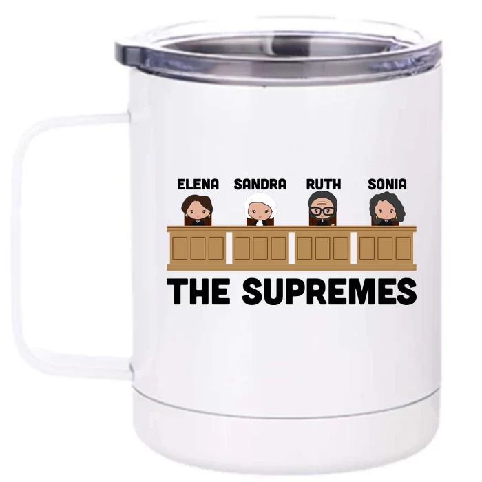 Supreme Court RBG Ginsburg The Supremes Front & Back 12oz Stainless Steel Tumbler Cup