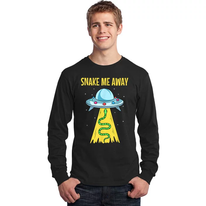 Snake UFO Reptile Alien Lover Space Herpetologist Tall Long Sleeve T-Shirt