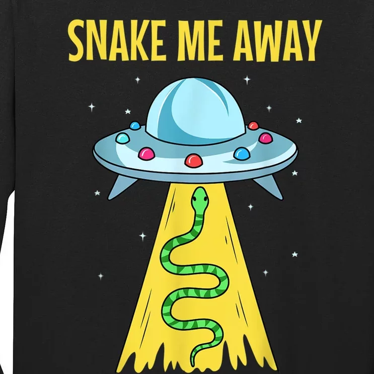 Snake UFO Reptile Alien Lover Space Herpetologist Tall Long Sleeve T-Shirt