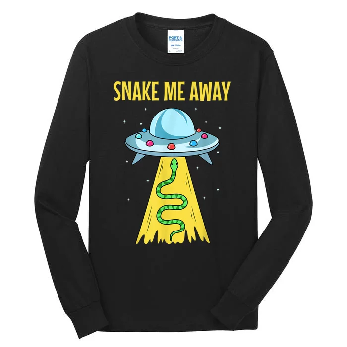 Snake UFO Reptile Alien Lover Space Herpetologist Tall Long Sleeve T-Shirt